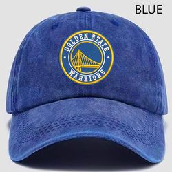 golden state warriors embroidered distressed hat, nba warriors embroidered hat, nba football team vintage hat, dad hat