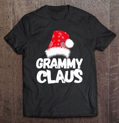 funny grammy claus christmas family santa red snow hat shirt