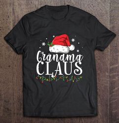 grandma claus santa hat christmas tshirt gift