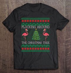 grandma santa claus reindeer red truck christmas shirt