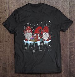 hanging with red gnomies crochet christmas tshirt
