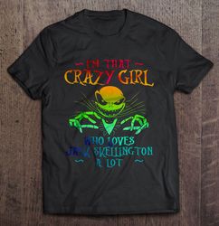 i am that crazy girl who loves jack skellington tshirt