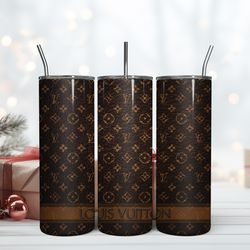 lv 20oz skinny tumbler luxury, fashion designer gift tumbler, fashion girl travel tumbler, fashion women tumbler, fashio