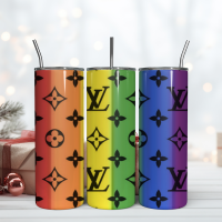 lv 20oz skinny tumbler luxury, fashion designer gift tumbler, fashion girl travel tumbler, fashion women tumbler, fashio