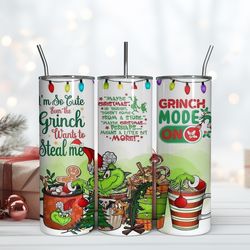 grinch tumbler 20oz, grinch christmas tumbler, christmas gift, grinchmas holiday cup, grinch movies for christmas gift