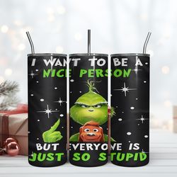 grinch tumbler 20oz, grinch christmas tumbler, christmas gift, grinchmas holiday cup, grinch movies for christmas gift