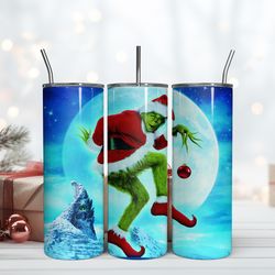 grinch tumbler 20oz, grinch christmas tumbler, christmas gift, grinchmas holiday cup, grinch movies for christmas gift