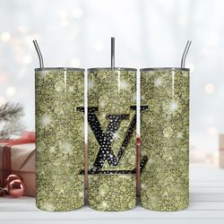 lv 20oz skinny tumbler luxury, fashion designer gift tumbler, fashion girl travel tumbler, fashion women tumbler, fashio