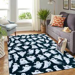 funny ghost pattern area rug geeky carpet &8211 home decor &8211 bedroom living room decor