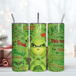 grinch tumbler 20oz, grinch christmas tumbler, christmas gift, grinchmas holiday cup, grinch movies for christmas gift