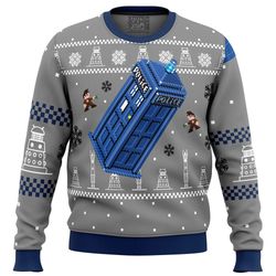 Doctor Who All OVer Print Ugly Hoodie 3D Zip Hoodie 3D Ugly Christmas Sweater 3D Fleece Hoodie