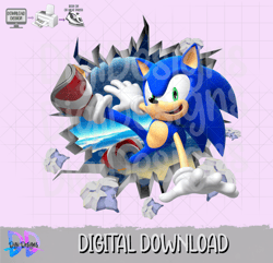 sonic birthday png- digital download