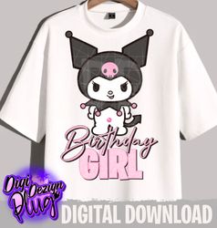 kuromi birthday png- digital download