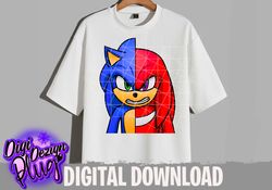 sonic png- knuckles png- digital download