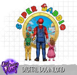 super daddio png- fathers day png- digital download