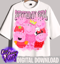 peppa pig birthday png- digital downlaod