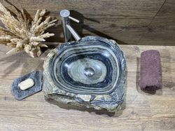 marble sink. handmade from natural amazing stone.