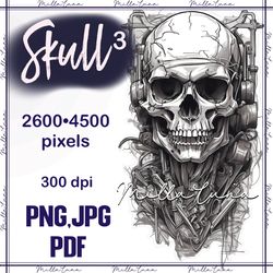 skull  black & white png, skull png, skull png sublimation, skull clipart png, skull png digital downloads, happy skull