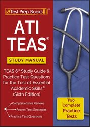 ati teas study manual teas 6 study guide  practice test by test prep books