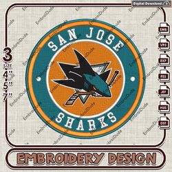 san jose sharks nhl team embroidery design, nhl logo embroidery files, nhl san jose sharks embroidery,machine embroidery