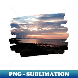 beautiful purple pink orange sunset over ocean photo - instant png sublimation download - perfect for creative projects