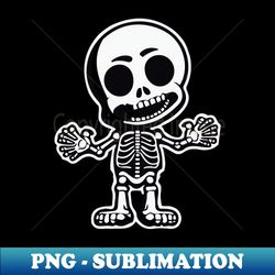 spooky skeleton child - a haunting illustration - high-quality png sublimation download - transform your sublimation creations