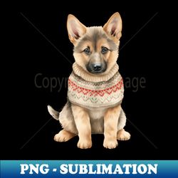 christmas sweater german shepherd - instant png sublimation download - add a festive touch to every day