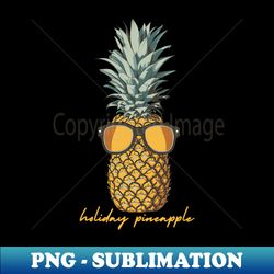 holiday pineapple - premium png sublimation file - spice up your sublimation projects