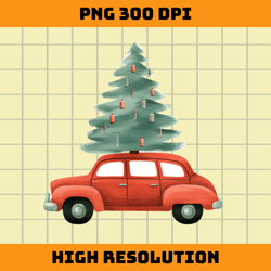 christmas car png sublimation