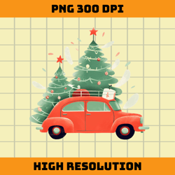 christmas car png sublimation