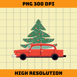 christmas car png sublimation