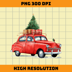 christmas car png sublimation