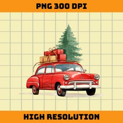 christmas car png sublimation