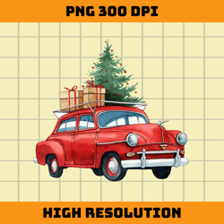 christmas car png sublimation