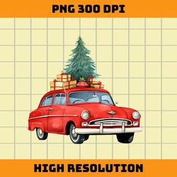 christmas car png sublimation