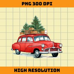 christmas car png sublimation