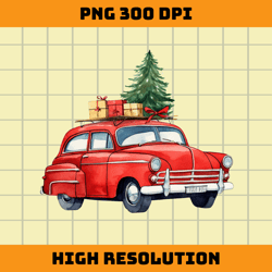 christmas car png sublimation