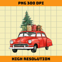 christmas car png sublimation