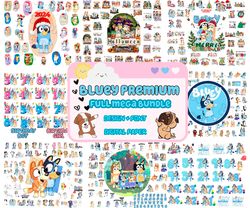 bluey christmas family png bundle, disney christmas family png, disney christmas png, disney christmas magical svg