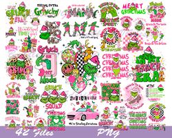 Retro Pink Christmas Svg Bundle, Grinc Svg, Disney Christmas Svg, Merry Christmas Svg, Funny Christmas Svg