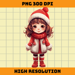 christmas little girl png