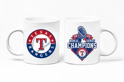 texas rangers world series mug, texas champions 2023 coffee mug, texas rangers christmas gift, rangers baseball team cer