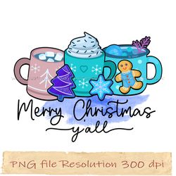 merry christmas y'all png, coffee bundle sublimation, instantdownload, files 350 dpi