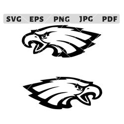 eagles head svg | philadelphia eagles svg | eagles mascot | eagles football svg