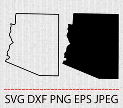 arizona svg,png,eps cameo cricut design template stencil vinyl decal tshirt transfer iron on