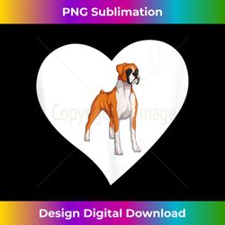 boxer dog heart funny boxer dog owner dog lover tank t - luxe sublimation png download - animate your creative concepts