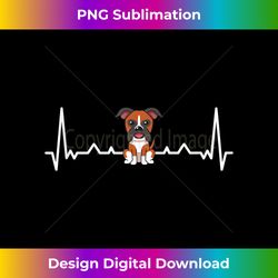 boxer dog heartbeat funny boxer dog owner dog lover tank t - timeless png sublimation download - access the spectrum of sublimation artistry