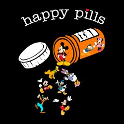 happy pills disney characters, digital file download, cute disney donald duck mickey minnie printable sublimation