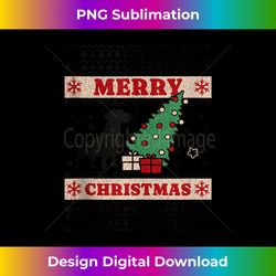 Merry Christmas dachshund Owner Christmas Tree Snowflakes Tank - Eco-Friendly Sublimation PNG Download - Pioneer New Aesthetic Frontiers