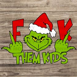 christmas grinch middle finger - svg png - cricut - instant download - digital files svg eps dxf png